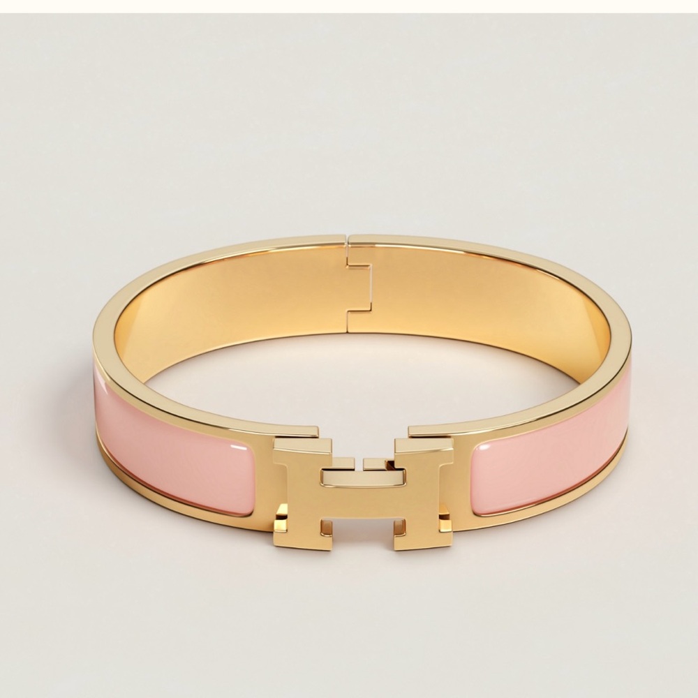 Hermes Clic Bracelet Pink/Gold